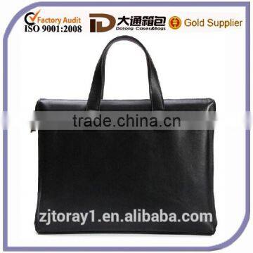 Black Wholesale Leather Briefcase Security Briefcase With Secret Compartment