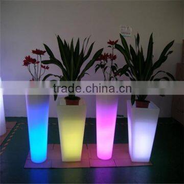 outdoor lighted plant pot with led modern led flower pot