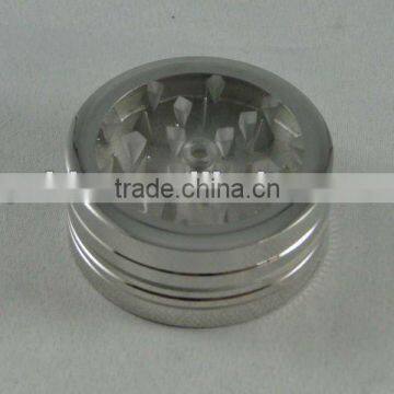 clear top tobacco grinder with pyramid teeth