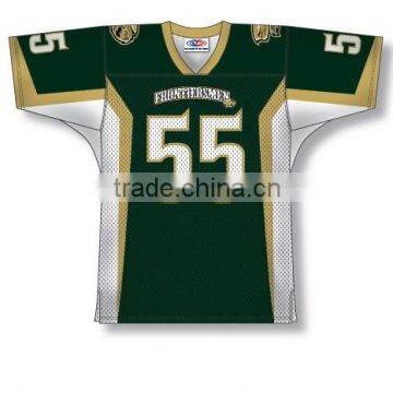Polyester Spandex Custom Sublimated Frontiersmen American Football Jersey/Shirt