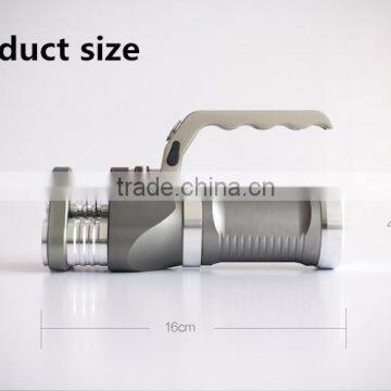 3LED Hand-held Portable Aluminum Flashlight 30W Rechargeable Portable Searching Flashlights