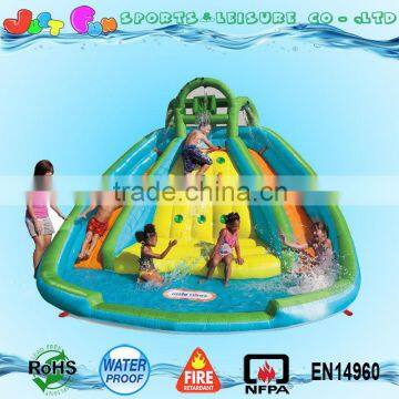 Two Lines Commercial Grade Inflatable Water Slide With Climbing Wall Supplier's Choice photo-2
