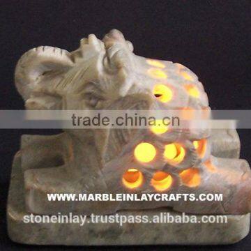 Fancy Candle Lamps, Natural Soapstone Candle Holder