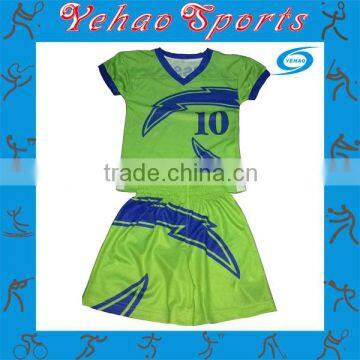 custom sublimation flag football jersey shorts for kids