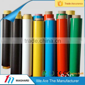 flexible rubber magnetic sheet roll coil with color pvc