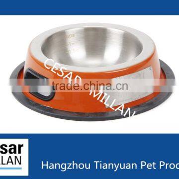 CESAR MILLAN 2016 new design steel bowls for dog