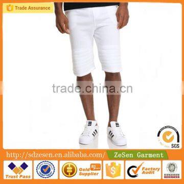 OEM Service Fashion White Fleece Shorts Wholesale Autumn Apparel Clothes For Men