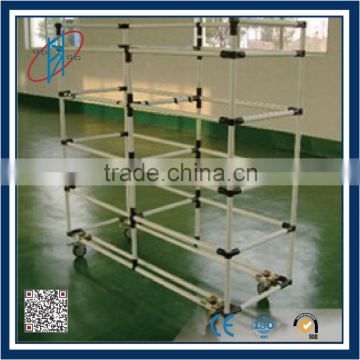 ABS/PE coated steel Pipe Rack