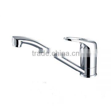 Deck Mounted Hot Cold Water Ceramic Valve Brass Kitchen Mixer