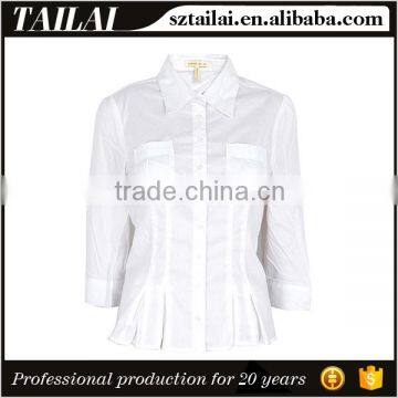 Clothes Supplier Fitness Beautiful White Shirt for Women