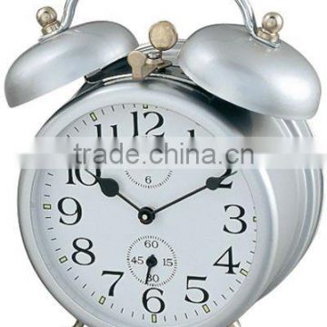 3.5 inch metal case mechanical alarm clock