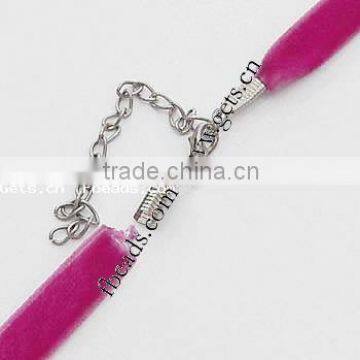 10mm With Iron Chain Velvet Necklace Cord