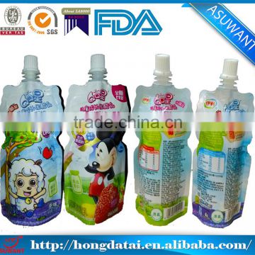 food grade 3 oz/4 oz /5 oz fruit juice pouch with logo