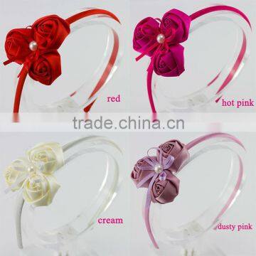 2015 fashion satin ribbon rose