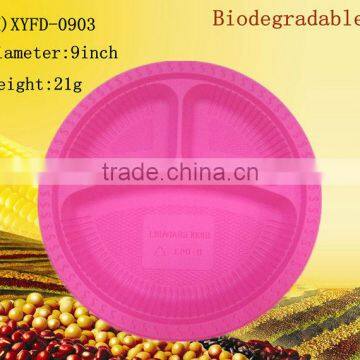 Cornstarch Biodegradable Disposable Dinnerware Plastic Plates