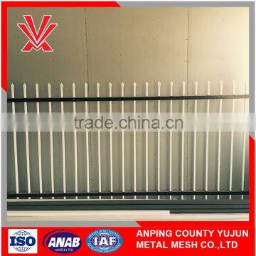 Anping factory high quality galvanized steel garrison fence