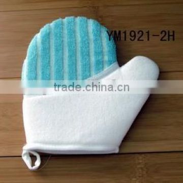 bath exfoliating gloves flax sponge DZM1921-2H