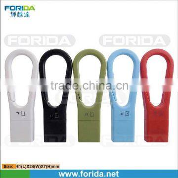 Carabiner style usb 2.0 usb mobile smart chip card reader