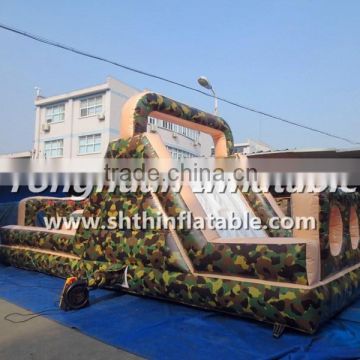 inflatable camouflage obstacle course for kids