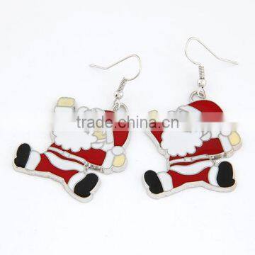 New 2013 promotion Christmas motif ornaments santa claus wholesale earring