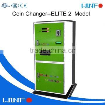 Safe and Deluxe Paper Money Change Coin Machine Coin Selling Machine for automatic laundry store