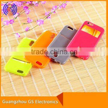 new style jelly tpu case with card hole,for samsung galaxy s5 19600 case