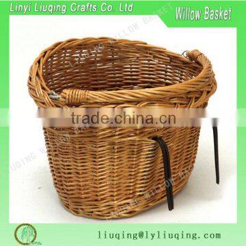 Top Quality OEM China manufacturer wicker bike basket with handle