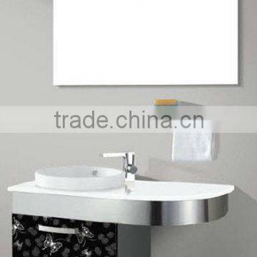 small size stainless steel bathroom vanity W8023