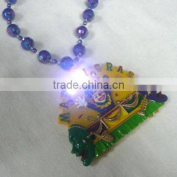Hot Sale Mardi Gras Beads Necklace Light Up Beads Plastic MOT Beads photo-2