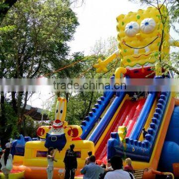 Latest Giant Inflatable Spongebob Theme Giant Slide Game Inflatable Jumping Inflatable Toy for Kids photo-3