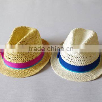 Women Paper Straw Sun Hat Multi-color With Hollow-out Decorative Pattern photo-3