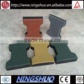 Factory Price Dog Bone Rubber Stable Bricks, Stall Walkway Rubber Pavers