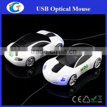 customized printing wired car shaped mouse for giveaways