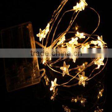 chritmas artificial star with led battery operated remote contron light led string light