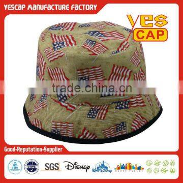 fashion cheap 100% cotton bucket hat/custom summer bucket cap