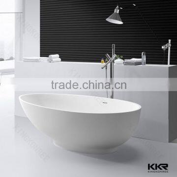 Custom Size Small Free Standing Resin Stone Bathtub