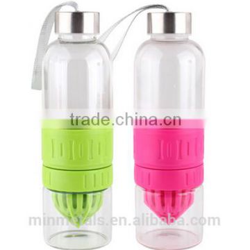 GLASS WATER BOTTOLE , FRUIT INFUSER, SPORTING BOTTLE