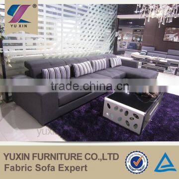 Button Tufted Black Big Business Sofa Design for Living Room photo-3