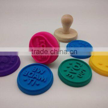 customized 6pcs in a set silicone cookie stamp