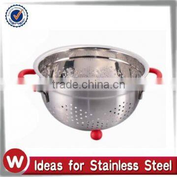 Stainless Steel Colander With Silicone Handle & Feet