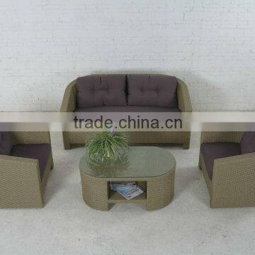 Outdoor furniture rattan sofa garden furniture-wicker sofa set