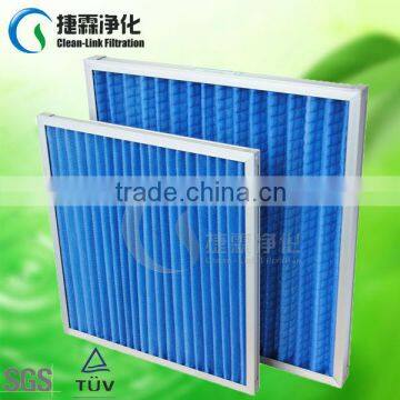 Supplier Aluminum Frame Synthetic Fibre Pleated Panel Air Filters