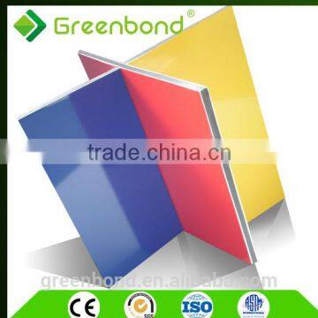 Greenbond unbroken pvdf coating aluminium composite panels