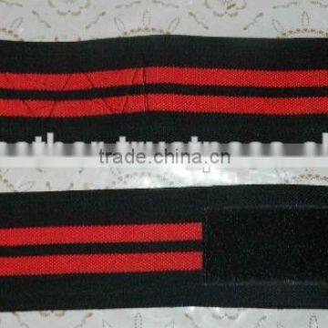 2016 Power Lifting Wrist Wraps black with two red line