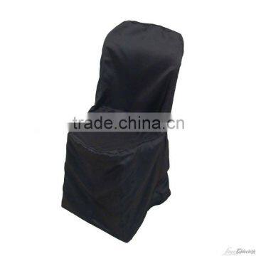 Cafe polyester black chair cover