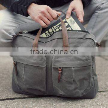 Waterproof Waxed Canvas Bag Waxed Canvas Briefcase photo-6