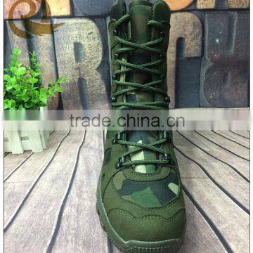 Military Woodland camouflage tactical boots green combat boots