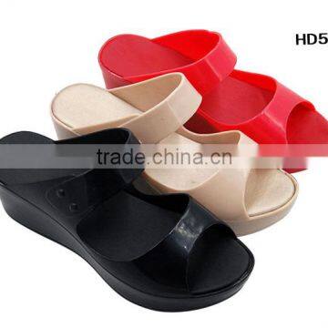 New Summer PVC Nude High Heel Jelly Slide Sandals for Sale