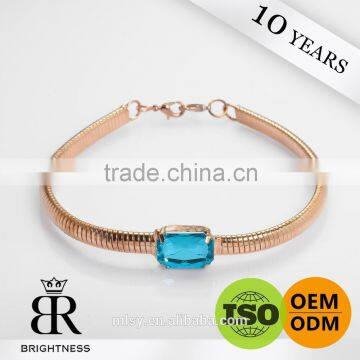 Blue diamond gold decorative bead chain for clothes Brightness F1-80006