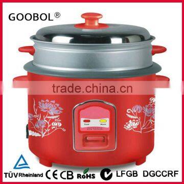 National cylinder rice cooker with stainless steel lid